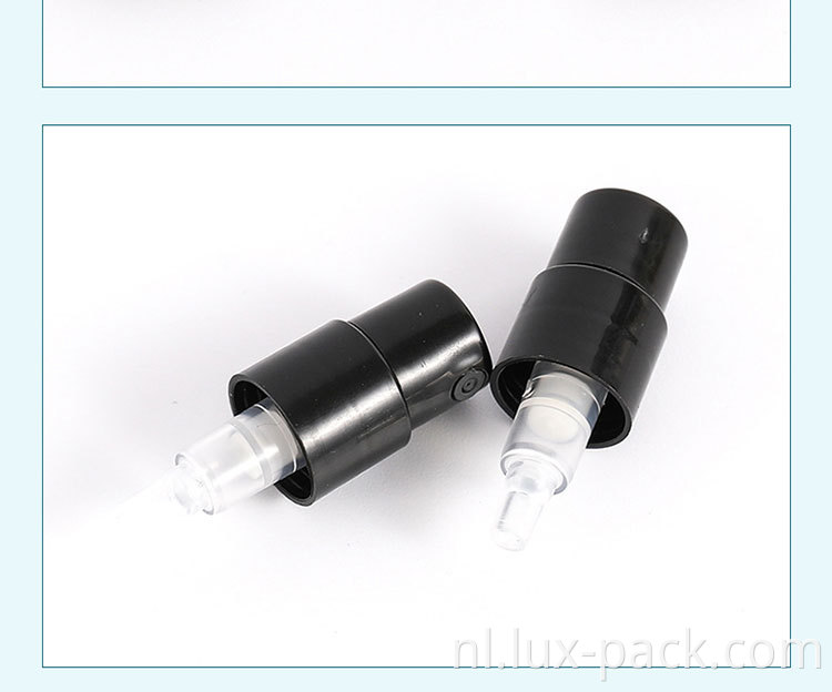 Aangepaste mistspuitfles unieke verpakking 24-410 aluminium fijne mistspuit spuiter fijne mistspray